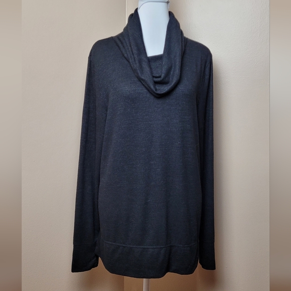 ID Ideology Mushy Knit Cowlneck Top - Picture 2 of 4